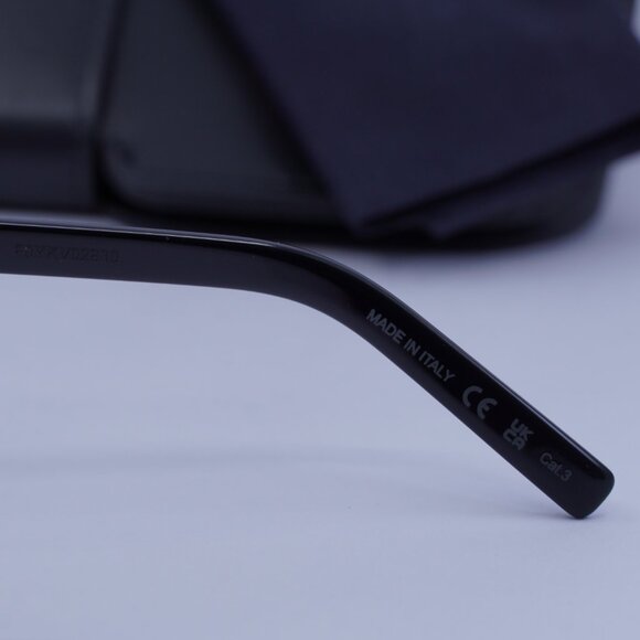 Saint Laurent SL550 SLIM 001 Cat Eye Sunglasses - Black - Picture 9 of 10